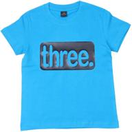 👕 stylish guchol three birthday outfit for boys: boys' clothing, tops, tees & shirts logo