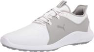 puma ignite fasten8 white silver high logo