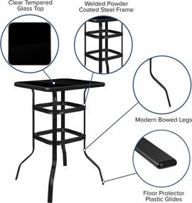 img 1 attached to Flash Furniture 23 75 Round Tempered