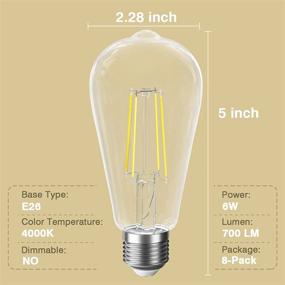 img 3 attached to SHINESTAR Equivalent Daylight Filament Non Dimmable Industrial Electrical