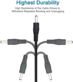 img 1 attached to SCOVEE 3-пакет 6фт USB к DC 3.5мм x 1.35мм адаптер для зарядки штекерного кабеля с разъемом-штекером доступа.
