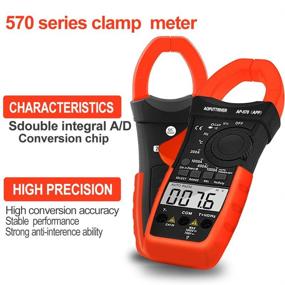 img 2 attached to 🔧 Bluetooth Clamp Multimeter AP-570C-APP - 4000 Counts Digital Clamp Meter for DC/AC Voltage & Current, Resistance, Temperature, Frequency, Duty Cycle