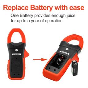 img 1 attached to 🔧 Bluetooth Clamp Multimeter AP-570C-APP - 4000 Counts Digital Clamp Meter for DC/AC Voltage & Current, Resistance, Temperature, Frequency, Duty Cycle