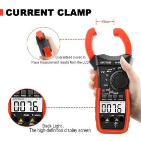 img 3 attached to 🔧 Bluetooth Clamp Multimeter AP-570C-APP - 4000 Counts Digital Clamp Meter for DC/AC Voltage & Current, Resistance, Temperature, Frequency, Duty Cycle