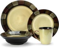 pfaltzgraff 16 piece stoneware dinnerware set - the perfect addition to your food service equipment & supplies логотип