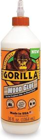 img 4 attached to 🦍 Gorilla 6206005 Wood Glue, 36 oz Bottle, Natural Wood Tone, (1-Pack)