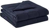 ✨ bb blinblin adult weighted blanket - navy blue, 60''x80'' 15lbs - premium soft material, glass beads, promotes calm sleep - suitable for adults (~140lb) - ideal for queen/king bed use logo