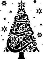 darice 1218-118 embossing folder, 4.25 by 5.75-inch, christmas tree geo design logo