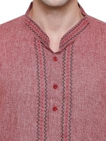 img 1 attached to 👘 Comfortable and Stylish Maple Clothing Kurta Pajama Indian Men's Sleep & Lounge Wear