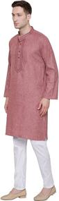 img 3 attached to 👘 Comfortable and Stylish Maple Clothing Kurta Pajama Indian Men's Sleep & Lounge Wear