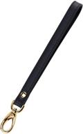 🔑 allzedream genuine leather wristlet strap - replacement clutch purse key wrist lanyard logo