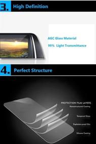 img 1 attached to 📱 TTCR-II Screen Protector for Volkswagen Tiguan S 2018-2021 Navigation Display, 6.5-Inch Tempered Glass Touchscreen Protective Film (2 Pack)