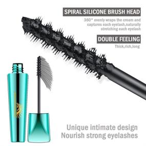 img 1 attached to Introducing Mascara Lash 4D: Waterproof Fiber Liquid Mascara for Thick & Long-Lasting Eyelashes with Smudge-Proof 360° Spiral Brush (1 PCS)