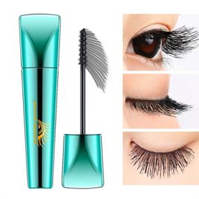 img 4 attached to Introducing Mascara Lash 4D: Waterproof Fiber Liquid Mascara for Thick & Long-Lasting Eyelashes with Smudge-Proof 360° Spiral Brush (1 PCS)