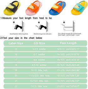 img 3 attached to Toddler Sandals Outdoor Slippers Numeric_6 Boys' Shoes for Sandals