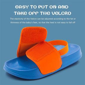 img 1 attached to Toddler Sandals Outdoor Slippers Numeric_6 Boys' Shoes for Sandals