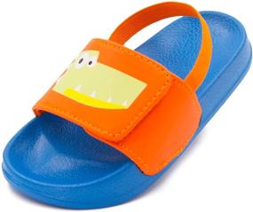 img 4 attached to Toddler Sandals Outdoor Slippers Numeric_6 Boys' Shoes for Sandals