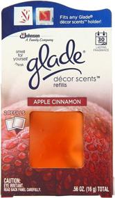 img 2 attached to 🍎 Наполнитель для ароматизатора Glade Décor Scents, Яблоко с Корицей, 0.56 унций (упаковка из 2 шт) - Долговременный аромат для декора дома