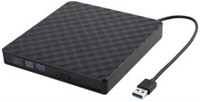 img 4 attached to 💿 Slim Portable USB 3.0 CD DVD Drive - High-Quality DVD RW Optical Drive for Windows & Mac