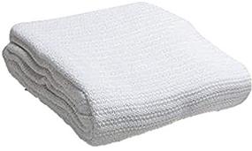 img 3 attached to 🛏️ 100% Cotton Hospital Thermal Blanket by Head2Toe - Open Weave Breathable Cotton Blanket - Prevents Overheating - Soft, Comfortable, and Warm - Hand and Machine Washable - Pack of 1