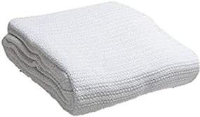 img 1 attached to 🛏️ 100% Cotton Hospital Thermal Blanket by Head2Toe - Open Weave Breathable Cotton Blanket - Prevents Overheating - Soft, Comfortable, and Warm - Hand and Machine Washable - Pack of 1