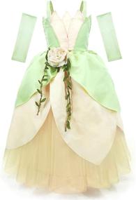 img 3 attached to Girls' Sleevelet Princess Tiana Costume