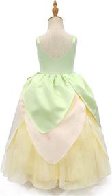 img 2 attached to Girls' Sleevelet Princess Tiana Costume