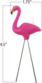 img 1 attached to 🕊️ NuOp Design Pink Flamingo 4.5-inch Wax Candles (Set of 4) – Ideal for Birthdays and Decorations