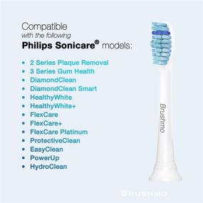 img 3 attached to 🦷 Sonicare HX6053 Compatible Brushmo Sensitive Replacement Toothbrush Heads - 8 Pack