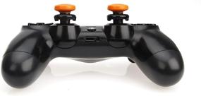 img 2 attached to 2-Pack of Orange Amazon Basics PlayStation 4 🎮 Controller Thumb Grips for Enhanced Grip and Improved Gaming Experience