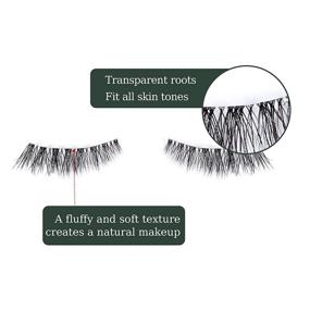 img 1 attached to 💕 5 Pairs of Fluffy Frihappy False Eyelashes - Soft Faux Wispy Mink Lashes for a Natural Look - Voluminous 3D and 6D Volume - DW4 Fake Eyelashes Packs