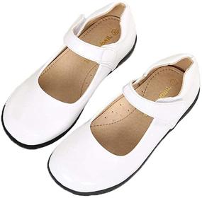 img 3 attached to 👧 Школьные туфли для маленьких девочек "School Performance Uniform Toddler Girls' Shoes" от WUIWUIYU