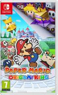 🎮 nintendo paper mario: the origami king - switch spanish - switch - unleashing the origami kingdom logo