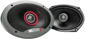 img 1 attached to MB Quart FKB169 6x9-дюймовые автомобильные динамики 2-полосные: премиальное звучание в стильном черном дизайне.