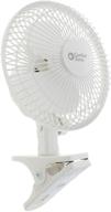 🌬️ comfort zone cz6c 6-inch desk fan, white - portable & quiet with 2-speeds, clip-on design, and fully adjustable tilt - ideal for indoor use logo