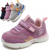 👟 toddler little kids wide sole shoes - ultra-lightweight & ultra-fit tennis athletic sneakers boys girls (sizes 6-12) logo