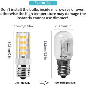 img 2 attached to 💡 Non-Dimmable Halogen-Like Microwave Appliance Bulb