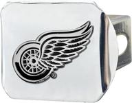 fanmats detroit wings chrome hitch logo