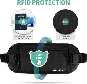 img 2 attached to MANXISI Running Fanny Pack: Slim RFID Blocking Travel Wallet for Women Men