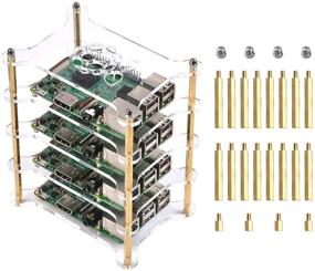 img 4 attached to Techson Acrylic Raspberry Stackable Cluster