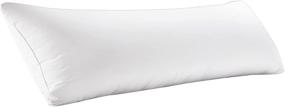 img 4 attached to 😴 WhisperSilk Full Body Pillow Insert - Extra Large Body Pillow for Adults - Breathable Long Side Sleeper Pillow for Deep Sleep (20×54 inch) - Crisp White