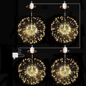 img 4 attached to Starburst Fireworks Automatic Waterproof Decorative