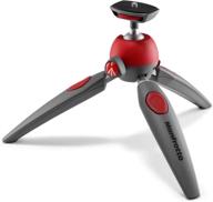 🎥 compact and versatile: manfrotto pixi evo 2-section mini tripod, red (mtpixievo-rd) logo