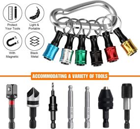 img 3 attached to Convenient Keychain Hex Shank Screwdriver Bits Holder Extension Bar - Linkstyle (6 Colors)