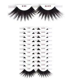 img 2 attached to 👁️ Christina 100% Human Hair Fake Eyelashes #301 - Set of 12 Packs