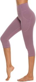 img 3 attached to 🩳 Essential High Waisted Legging for Workout - Stelle Women's Capri Yoga Pants with Pockets