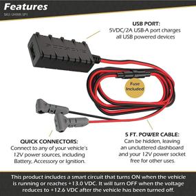 img 1 attached to 🔌 SCOSCHE UHWK-SP1 Универсальный комплект для жесткой проводки USB – 5.ft USB-A с быстрыми соединителями.