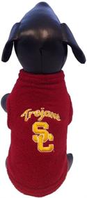 img 2 attached to 🐶 NCAA USC Trojans Polar Fleece Dog Sweatshirt - Stay Warm in Team Spirit!