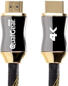 img 4 attached to Premium Certified 6 Feet HDMI Cable | 4K Ultra HD, 3D Support and Ethernet | QualGear QG-PCBL-HD20-6FT
