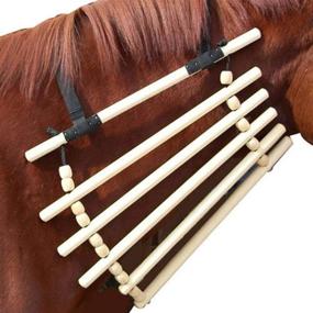 img 1 attached to 🐴 Enhanced Wooden Neck Cradle for Horses by Intrepid International